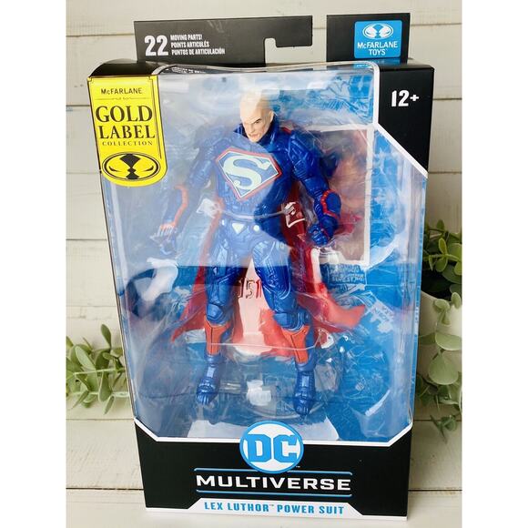 McFarlane DC Multiverse LEX LUTHOR POWER SUIT GOLD LABEL 7" Fig. New & Sealed - Picture 1 of 10